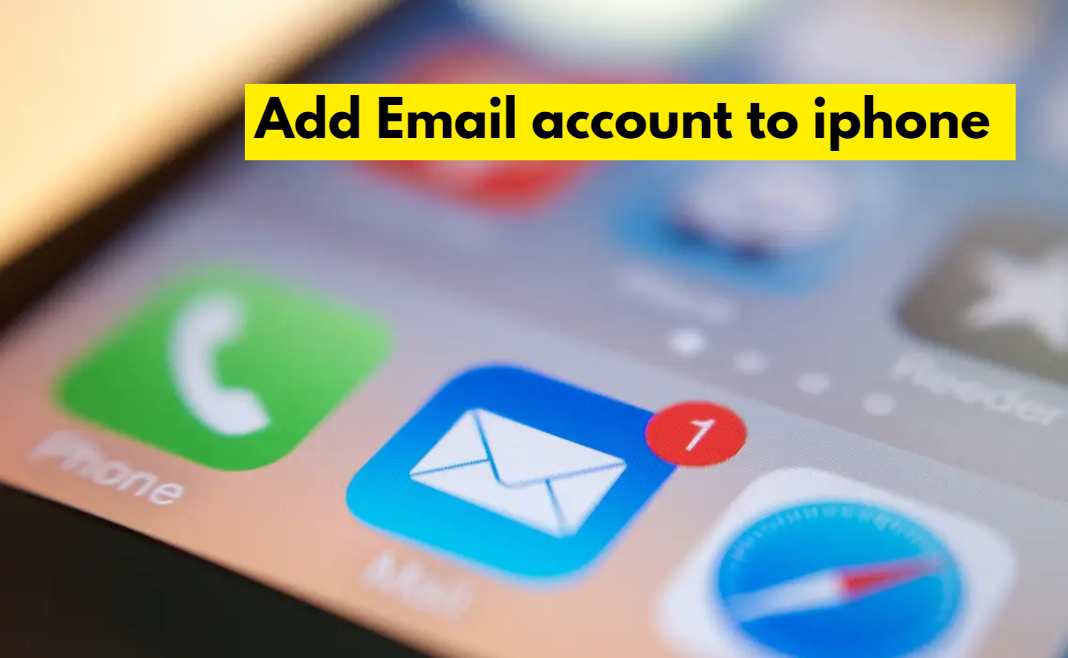 How to add an email account to iphone